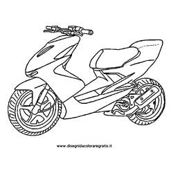 ぬりえ: オートバイ - 無料の印刷可能なぬりえページ
