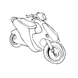 ぬりえページ: オートバイ (交通機関) #139539 - 無料の印刷可能なぬりえページ