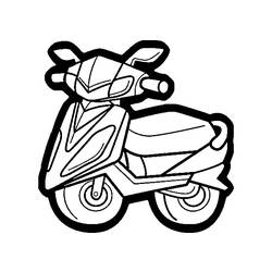 ぬりえページ: オートバイ (交通機関) #139550 - 無料の印刷可能なぬりえページ