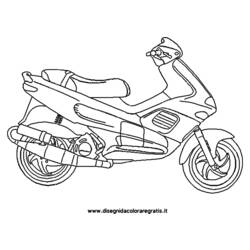 ぬりえページ: オートバイ (交通機関) #139553 - 無料の印刷可能なぬりえページ