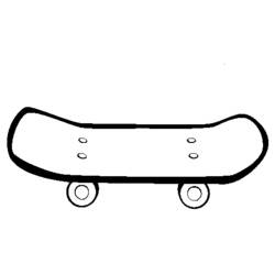 ぬりえページ: スケートボード / スケボー (交通機関) #139284 - 無料の印刷可能なぬりえページ