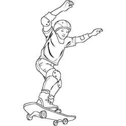 ぬりえページ: スケートボード / スケボー (交通機関) #139296 - 無料の印刷可能なぬりえページ