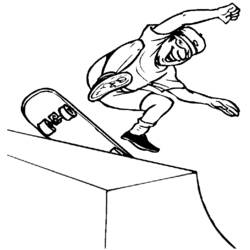 ぬりえページ: スケートボード / スケボー (交通機関) #139297 - 無料の印刷可能なぬりえページ