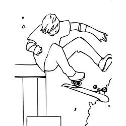 ぬりえページ: スケートボード / スケボー (交通機関) #139305 - 無料の印刷可能なぬりえページ