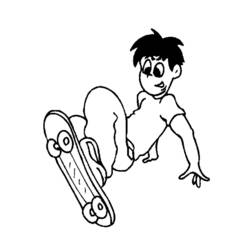 ぬりえページ: スケートボード / スケボー (交通機関) #139306 - 無料の印刷可能なぬりえページ
