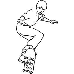 ぬりえページ: スケートボード / スケボー (交通機関) #139323 - 無料の印刷可能なぬりえページ