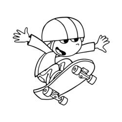 ぬりえページ: スケートボード / スケボー (交通機関) #139356 - 無料の印刷可能なぬりえページ