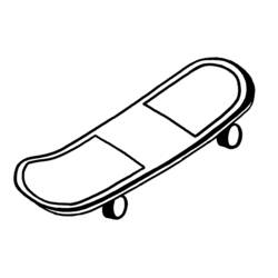 ぬりえページ: スケートボード / スケボー (交通機関) #139392 - 無料の印刷可能なぬりえページ