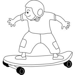 ぬりえページ: スケートボード / スケボー (交通機関) #139393 - 無料の印刷可能なぬりえページ