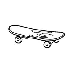 ぬりえページ: スケートボード / スケボー (交通機関) #139410 - 無料の印刷可能なぬりえページ