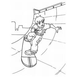 ぬりえページ: スケートボード / スケボー (交通機関) #139447 - 無料の印刷可能なぬりえページ