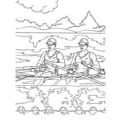 ぬりえページ: カヌー・手漕ぎボート (交通機関) #142194 - 無料の印刷可能なぬりえページ