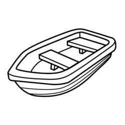 ぬりえページ: カヌー・手漕ぎボート (交通機関) #142316 - 無料の印刷可能なぬりえページ