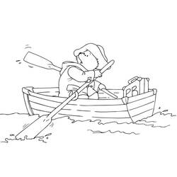 ぬりえページ: カヌー・手漕ぎボート (交通機関) #142319 - 無料の印刷可能なぬりえページ