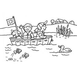 ぬりえページ: カヌー・手漕ぎボート (交通機関) #142322 - 無料の印刷可能なぬりえページ