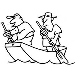 ぬりえページ: カヌー・手漕ぎボート (交通機関) #142327 - 無料の印刷可能なぬりえページ