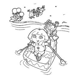 ぬりえページ: カヌー・手漕ぎボート (交通機関) #142340 - 無料の印刷可能なぬりえページ