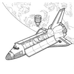 ぬりえページ: 宇宙船 (交通機関) #140298 - 無料の印刷可能なぬりえページ