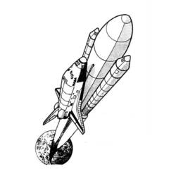 ぬりえページ: 宇宙船 (交通機関) #140301 - 無料の印刷可能なぬりえページ