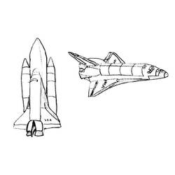 ぬりえページ: 宇宙船 (交通機関) #140307 - 無料の印刷可能なぬりえページ