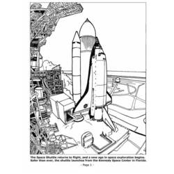 ぬりえページ: 宇宙船 (交通機関) #140308 - 無料の印刷可能なぬりえページ