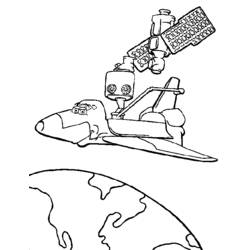 ぬりえページ: 宇宙船 (交通機関) #140309 - 無料の印刷可能なぬりえページ