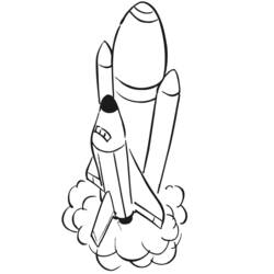 ぬりえページ: 宇宙船 (交通機関) #140316 - 無料の印刷可能なぬりえページ