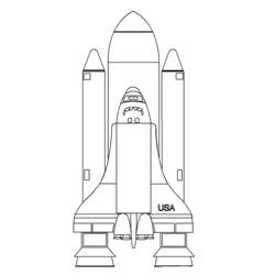ぬりえページ: 宇宙船 (交通機関) #140337 - 無料の印刷可能なぬりえページ