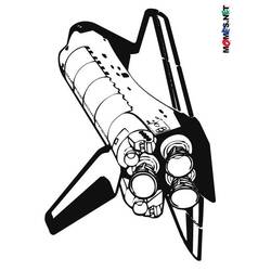 ぬりえページ: 宇宙船 (交通機関) #140340 - 無料の印刷可能なぬりえページ