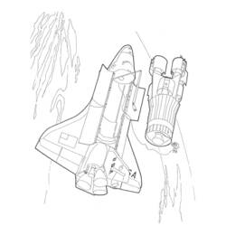 ぬりえページ: 宇宙船 (交通機関) #140404 - 無料の印刷可能なぬりえページ