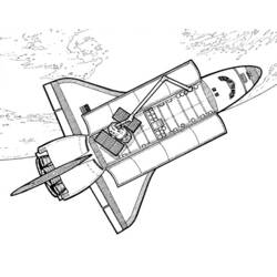 ぬりえページ: 宇宙船 (交通機関) #140419 - 無料の印刷可能なぬりえページ