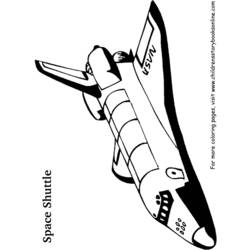 ぬりえページ: 宇宙船 (交通機関) #140466 - 無料の印刷可能なぬりえページ