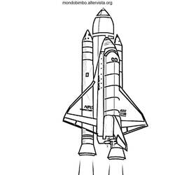 ぬりえページ: 宇宙船 (交通機関) #140467 - 無料の印刷可能なぬりえページ