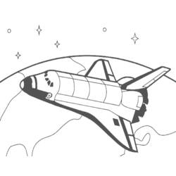 ぬりえページ: 宇宙船 (交通機関) #140475 - 無料の印刷可能なぬりえページ