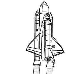 ぬりえページ: 宇宙船 (交通機関) #140489 - 無料の印刷可能なぬりえページ