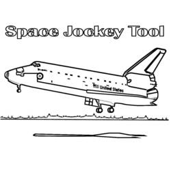ぬりえページ: 宇宙船 (交通機関) #140498 - 無料の印刷可能なぬりえページ