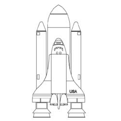 ぬりえページ: 宇宙船 (交通機関) #140499 - 無料の印刷可能なぬりえページ