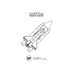 ぬりえページ: 宇宙船 (交通機関) #140511 - 無料の印刷可能なぬりえページ