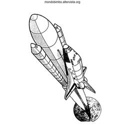 ぬりえページ: 宇宙船 (交通機関) #140546 - 無料の印刷可能なぬりえページ