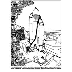 ぬりえページ: 宇宙船 (交通機関) #140564 - 無料の印刷可能なぬりえページ