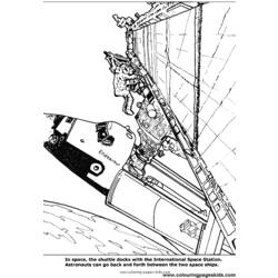 ぬりえページ: 宇宙船 (交通機関) #140565 - 無料の印刷可能なぬりえページ