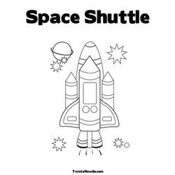 ぬりえページ: 宇宙船 (交通機関) #140566 - 無料の印刷可能なぬりえページ