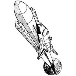 ぬりえページ: 宇宙船 (交通機関) #140567 - 無料の印刷可能なぬりえページ
