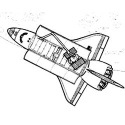 ぬりえページ: 宇宙船 (交通機関) #140582 - 無料の印刷可能なぬりえページ
