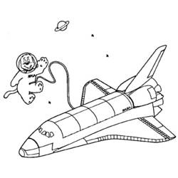 ぬりえページ: 宇宙船 (交通機関) #140616 - 無料の印刷可能なぬりえページ