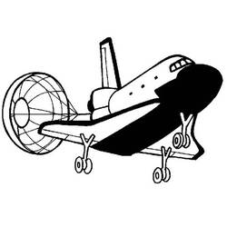 ぬりえページ: 宇宙船 (交通機関) #140617 - 無料の印刷可能なぬりえページ