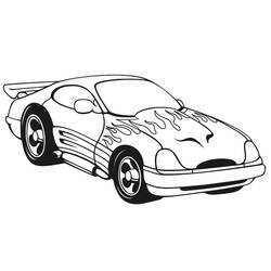 ぬりえページ: スポーツカー・チューニング (交通機関) #146937 - 無料の印刷可能なぬりえページ