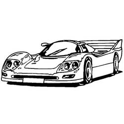 ぬりえページ: スポーツカー・チューニング (交通機関) #147079 - 無料の印刷可能なぬりえページ