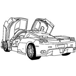 ぬりえページ: スポーツカー・チューニング (交通機関) #147111 - 無料の印刷可能なぬりえページ