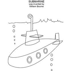 ぬりえページ: 潜水艦 (交通機関) #137691 - 無料の印刷可能なぬりえページ